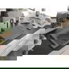 Mexen Leo chiuvetă de granit cu 1 compartiment și picurător 900 x 500 mm, gri, sifon negru - 6501901010-71-B
