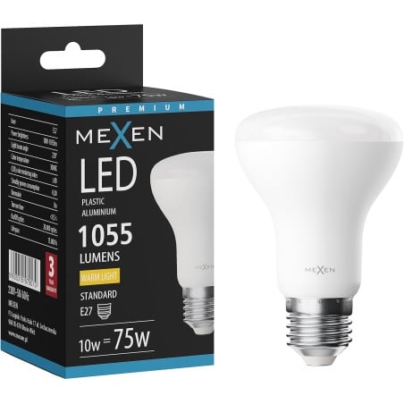 Mexen Nova Bec LED E27, R63, 12W, Cald - 3000K, 1260 lm - L104-E27-1230-01