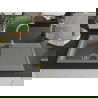 Mexen Leo chiuvetă din granit cu 1 compartiment cu picurător 900 x 500 mm, gri, sifon Auriu - 6501901010-71-G