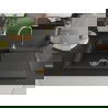 Mexen Leo chiuvetă din granit cu 1 compartiment cu picurător 900 x 500 mm, Neagră/Auriu metalic, sifon Auriu - 6501901010-75-G