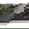 Mexen Leo chiuvetă din granit cu 1 compartiment cu picurător 900 x 500 mm, Neagră picățele, sifon Auriu - 6501901010-76-G