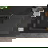 Mexen Leo chiuvetă din granit cu 1 compartiment cu picurător 900 x 500 mm, Neagră picățele, sifon Neagră - 6501901010-76-B