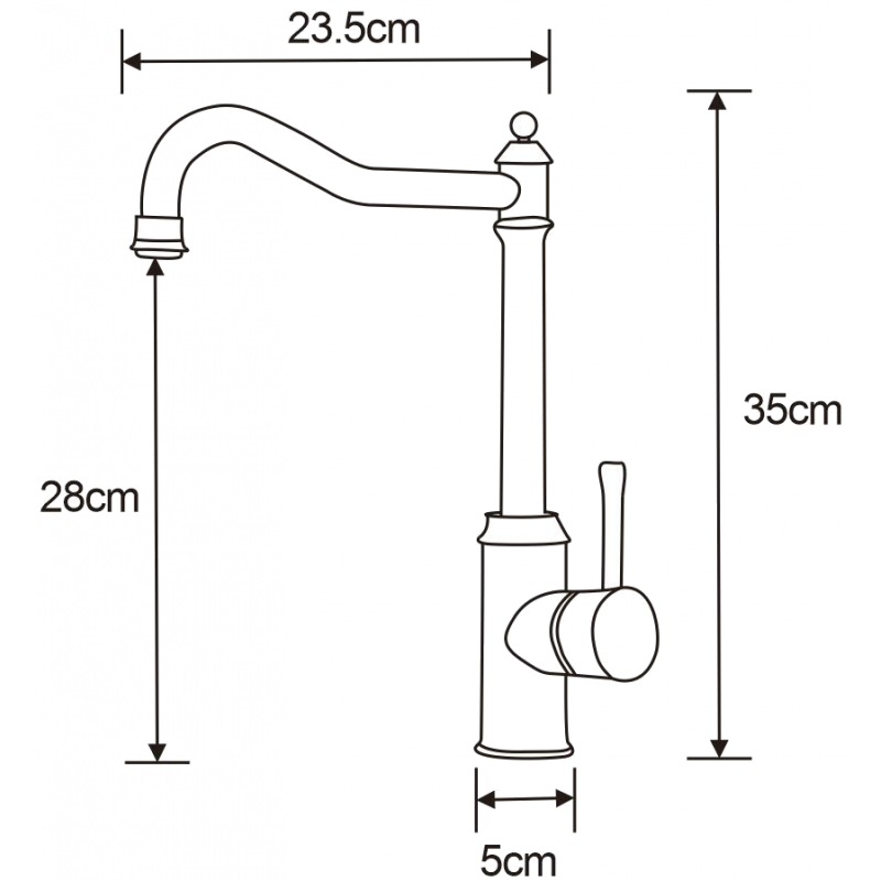 Mexen Inu baterie de bucătărie, inox - 672200-99