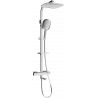 Mexen CQ22 set cadă-duș cu pară de tip ploaie și baterie termostatică, Crom - 779102295-00