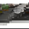 Mexen Leo chiuvetă din granit cu 1 compartiment cu picurător 900 x 500 mm, Neagră/Auriu metalic, sifon Neagră - 6501901010-75-B