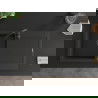 Mexen Leo chiuvetă din granit cu 1 compartiment cu picurător 900 x 500 mm, Neagră/Auriu metalic, sifon Neagră - 6501901010-75-B