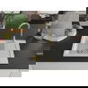 Mexen Enzo chiuvetă din granit cu 1 compartiment cu picurător 576 x 465 mm, Albă, sifon Auriu - 6506571005-20-G