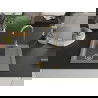 Mexen Enzo chiuvetă din granit cu 1 compartiment cu picurător 576 x 465 mm, gri, sifon Auriu - 6506571005-71-G