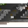Mexen Enzo chiuvetă din granit cu 1 compartiment cu picurător 576 x 465 mm, gri, sifon Auriu - 6506571005-71-G