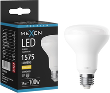 Mexen Nova LED izzó E27, R80, 15W, Meleg - 3000K, 1575 lm - L105-E27-1530-01
