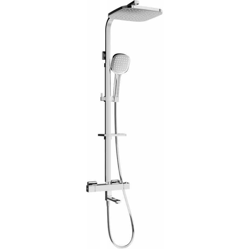 Mexen CQ33 set cadă-duș cu pară de duș și baterie termostatică, crom - 779103395-00