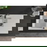 Mexen Matias chiuvetă de granit cu 1,5 compartiment cu picurător 900 x 505 mm, Albă, sifon Neagră - 6502901505-20-B