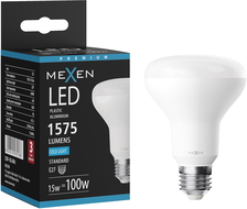 Mexen Nova Bec LED E27, R80, 15W, Rece - 6500K, 1575 lm - L105-E27-1565-01