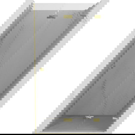 Mexen Lunar-F ușă de duș pliabilă dreaptă 55 cm, transparentă, aurie - 836-055-000-50-00-P