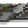 Mexen Matias chiuvetă de granit cu 1,5 compartiment cu picurător 900 x 505 mm, gri, sifon Neagră - 6502901505-71-B