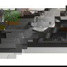 Mexen Matias chiuvetă de granit cu 1,5 compartiment cu picurător 900 x 505 mm, Neagră picățele, sifon Neagră - 6502901505-76-B