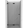 Mexen Lunar-F ușă de duș pliabilă stânga 50 cm, transparentă, negru - 836-050-000-70-00-L