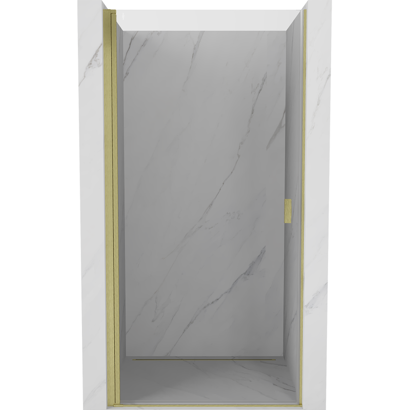 Mexen Mist-B ușă de duș pivotantă 50 cm, transparentă, auriu periat - 8A2-050-000-55-00