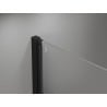 Mexen Mist-B uși de duș batante 50 cm, transparente, negre - 8A2-050-000-70-00