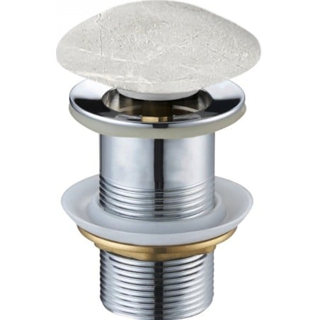 Mexen dop clic-clac rotund, piatră gri - 79910-65