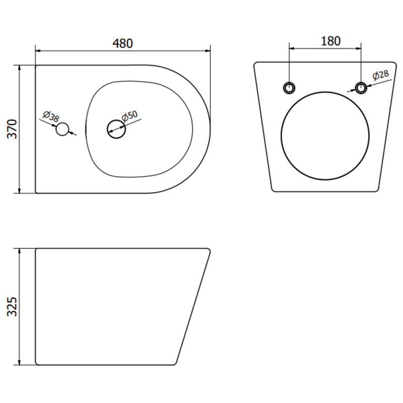 Mexen Rico set incorporat pentru bideu cadru Fenix B cu bideu, negru mat - 69935724885