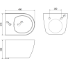 Mexen Carmen set încastrat bideu cadru Fenix B cu bideu, alb - 69935884900