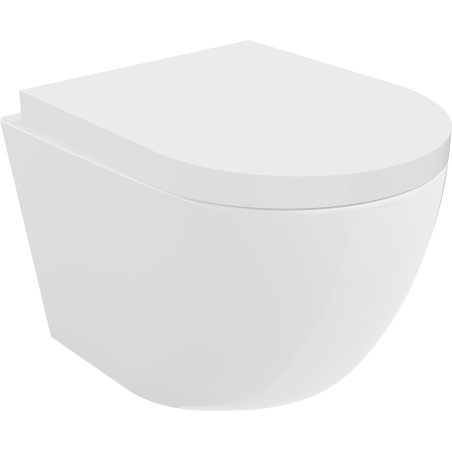 Mexen Lena vas wc fără ramă cu capac cu cădere lentă dur, duroplast, alb lucios - 30220200