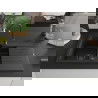 Mexen Matias chiuvetă de granit cu 1,5 compartiment cu picurător 900 x 505 mm, Neagră, sifon Neagră - 6502901505-77-B