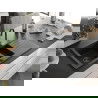 Mexen Matias chiuvetă de granit cu 1,5 compartiment cu picurător 900 x 505 mm, Neagră, sifon Neagră - 6502901505-77-B