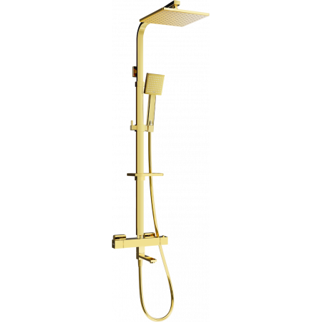 Mexen CQ45 set pentru cadă-duș cu duș de ploaie și baterie termostatică, auriu - 779104595-50