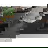 Mexen Vito chiuvetă de bucătărie din granit cu 1 cuvă 520 x 490 mm, negru/argintiu metalizat, sifon negru - 6503521000-73-B