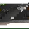 Mexen Vito 1-medencés gránit mosogató 520 x 490 mm, Fekete/Fém arany, szifon Fekete - 6503521000-75-B