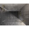 Mexen Lunar L Duo kabinos zuhanykabin jobb oldali 115 x 75 cm, átlátszó, arany kefélt - 834L-115P-075L-55-00