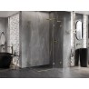 Mexen Lunar L Duo cabină de duș cu ușă batantă dreapta 115 x 95 cm, transparent, auriu periat - 834L-115P-095L-55-00