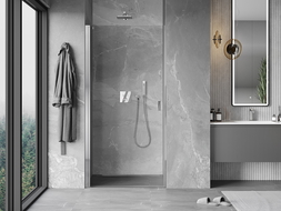 Mexen Mist-B uși de duș pivotante 65 cm, transparent, crom - 8A2-065-000-01-00