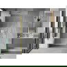 Mexen Mist-B ușă de duș batantă 65 cm, transparentă, aurie - 8A2-065-000-50-00