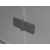 Mexen Lunar L Duo jobbos nyíló zuhanykabin 100 x 95 cm, átlátszó, gun fém - 834L-100P-095L-95-00