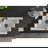 Mexen Mario Chiuvetă de granit cu 2 compartimente 820 x 436 mm, Albă, sifon Neagră - 6504822000-20-B