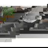 Mexen Mario Chiuvetă de granit cu 2 compartimente 820 x 436 mm, gri, sifon Neagră - 6504822000-71-B