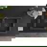 Mexen Mario Chiuvetă de granit cu 2 compartimente 820 x 436 mm, Neagră picățele, sifon Neagră - 6504822000-76-B