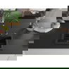 Mexen Milo 1-medencés gránit mosogató 435 x 410 mm, Fekete/Fém arany, szifon Fekete - 6505441000-75-B