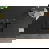 Mexen Milo chiuvetă de granit cu 1 compartiment 435 x 410 mm, Neagră/Auriu metalic, sifon Neagră - 6505441000-75-B