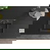 Mexen Milo chiuvetă de granit cu 1 compartiment 435 x 410 mm, Neagră picățele, sifon Neagră - 6505441000-76-B