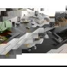 Mexen Gaspar chiuvetă de granit cu 1,5 compartiment cu picurător 737 x 475 mm, Neagră, sifon Auriu - 6507731505-77-G