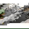 Mexen Enzo chiuvetă din granit cu 1 compartiment cu picurător 576 x 465 mm, Neagră/Auriu metalic, sifon Neagră - 6506571005-75-B