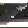 Mexen Enzo chiuvetă din granit cu 1 compartiment cu picurător 576 x 465 mm, Neagră/Auriu metalic, sifon Neagră - 6506571005-75-B