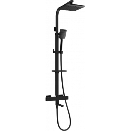 Mexen CQ62 set cadă-duș cu duș de tavan și baterie termostatică, negru - 779106295-70