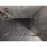Mexen Lunar L Duo zuhanykabin jobbra nyíló ajtóval 75 x 70 cm, átlátszó, rózsaarany - 834L-075P-070L-60-00