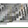 Mexen Mist ușă de duș batantă 125 cm, transparentă, aurie - 8A4-125-001-50-00
