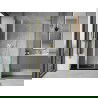 Mexen Mist ușă de duș batantă 125 cm, transparentă, aurie - 8A4-125-001-50-00